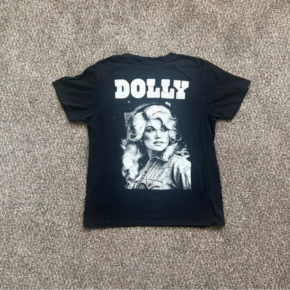 Other - Dolly Parton Graphic Band Tee Medium • Black Country Music Shirt